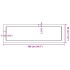 Estante de pared madera maciza roble sin tratar 100x30x(2-6)