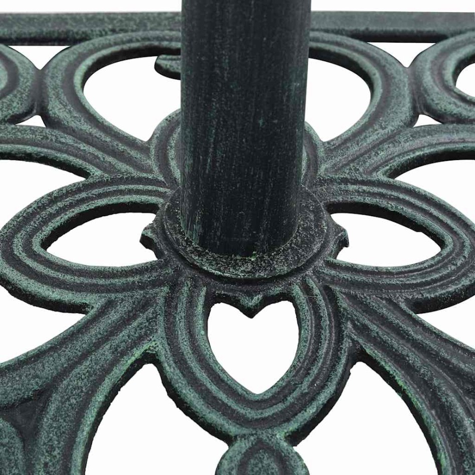 Base de sombrilla de hierro fundido verde 12 kg 49