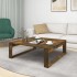 Mesa de centro madera de ingeniería roble ahumado 100x100x35