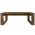 Mesa de centro madera de ingeniería roble ahumado 100x100x35
