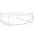 Mesa de centro madera de ingeniería roble ahumado 100x100x35