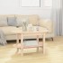 Mesa de centro de madera maciza de pino 80x45x45