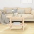 Mesa de centro de madera maciza de pino 80x45x45