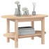Mesa de centro de madera maciza de pino 80x45x45