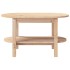 Mesa de centro de madera maciza de pino 80x45x45