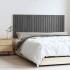 Cabecero de cama de pared madera maciza pino gris 147x3x60