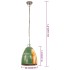 Lámpara colgante industrial redonda multicolor E27 25 W 32