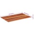 Tablero de mesa madera maciza de acacia 15-16 mm 60x100