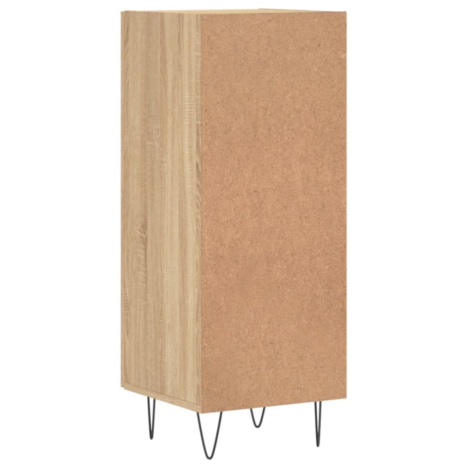 Aparador madera contrachapada color roble Sonoma 34,5x34x90