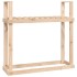 Leñero de madera maciza de pino 110x35x108,5