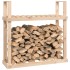 Leñero de madera maciza de pino 110x35x108,5