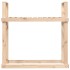 Leñero de madera maciza de pino 110x35x108,5