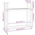 Leñero de madera maciza de Douglas 110x35x108,5