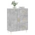 Aparador de madera de ingeniería gris hormigón 69,5x34x90