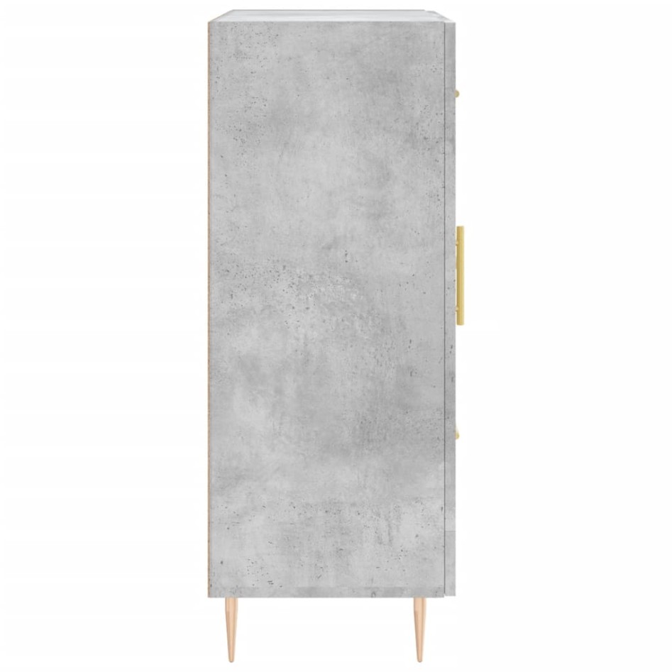 Aparador de madera de ingeniería gris hormigón 69,5x34x90