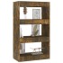 Estantería/divisor madera ingeniería roble ahumado 60x30x103