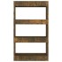 Estantería/divisor madera ingeniería roble ahumado 60x30x103