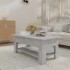 Mesa de centro madera de ingeniería gris hormigón 102x55x42