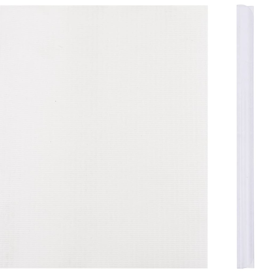 Panel de valla de PVC blanco 70x0,19