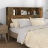 Mueble cabecero roble ahumado 140x18,5x104,5