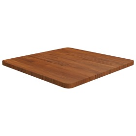Tablero de mesa cuadrada madera roble marrón oscuro