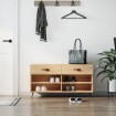 Banco zapatero madera de ingeniería roble Sonoma 102x35x55 cm