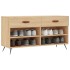Banco zapatero madera de ingeniería roble Sonoma 102x35x55
