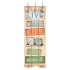 Perchero de pared LIVE LIFE con 6 ganchos 120x40