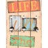 Perchero de pared LIVE LIFE con 6 ganchos 120x40
