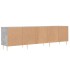 Mueble de TV madera contrachapada gris hormigón 150x30x44,5