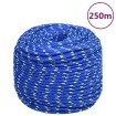 Cuerda de barco polipropileno azul 8 mm 250 m