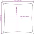 Toldo de vela blanco HDPE 160 g/m² 5x5