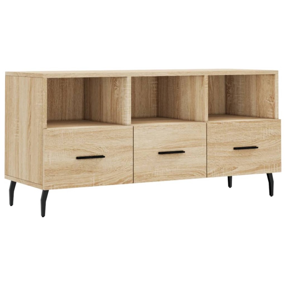 Mueble de TV madera de ingeniería roble Sonoma 102x36x50
