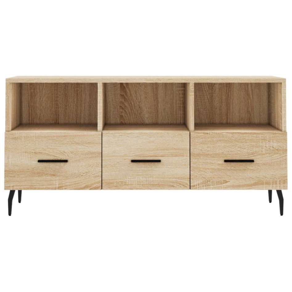 Mueble de TV madera de ingeniería roble Sonoma 102x36x50