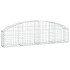 Cesta de gaviones forma arco hierro galvanizado 200x30x40/60