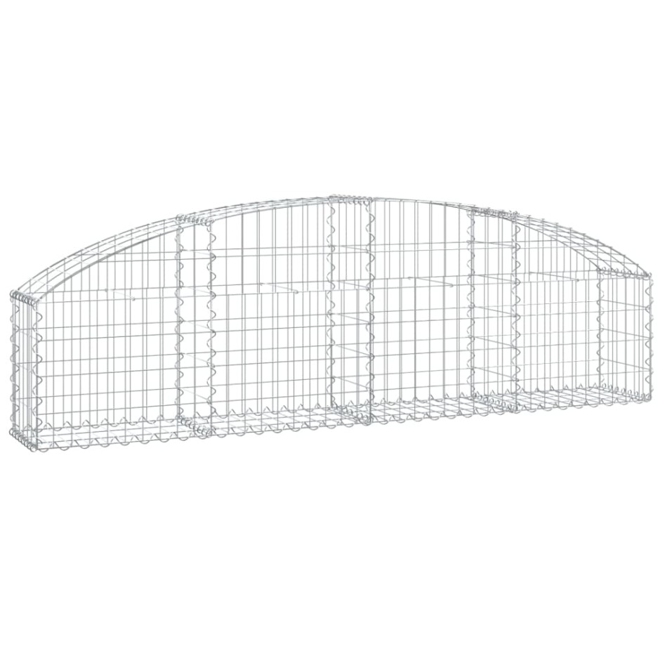 Cesta de gaviones forma arco hierro galvanizado 200x30x40/60