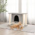 Rascador para gatos con postes de sisal gris claro 190