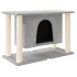 Rascador para gatos con postes de sisal gris claro 190
