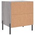 Mesitas noche 2 uds madera ingeniería gris Sonoma 40x35x47,5