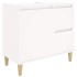 Armario de baño madera contrachapada blanco 65x33x60