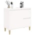 Armario de baño madera contrachapada blanco 65x33x60