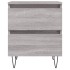 Mesita de noche 2 uds madera ingeniería gris Sonoma 40x35x50