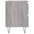 Mesita de noche 2 uds madera ingeniería gris Sonoma 40x35x50
