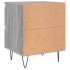 Mesita de noche 2 uds madera ingeniería gris Sonoma 40x35x50