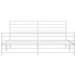 Estructura cama sin colchón con estribo metal blanco 193x203