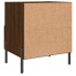Mesita noche 2 uds madera ingeniería marrón roble 40x35x47,5