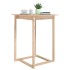 Mesa alta de bar de madera maciza de pino 80x80x110
