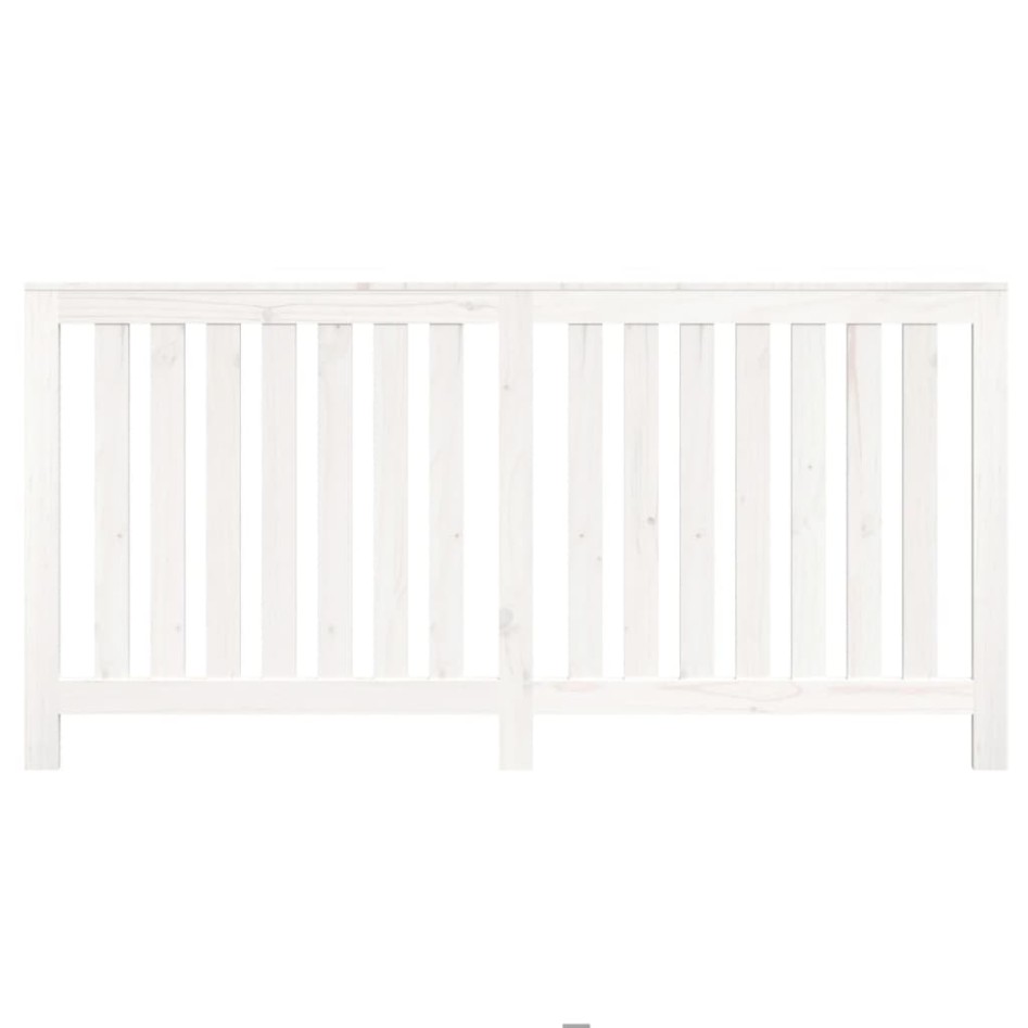 Cubierta de radiador madera maciza de pino blanco 169x19x84