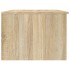 Mesa de centro madera de ingeniería blanco y roble 102x50x36