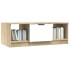 Mesa de centro madera de ingeniería blanco y roble 102x50x36